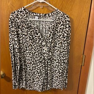 Old Navy leopard print blouse